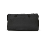Bolsa deportiva impermeable de plástico eco con bolsillo oculto 50L color negro vista trasera