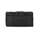 Bolsa deportiva impermeable de plástico eco con bolsillo oculto 50L color negro vista frontal