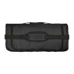 Bolsa deportiva impermeable de plástico eco con bolsillo oculto 50L color negro vista superior
