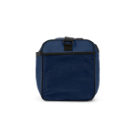 Bolsa deportiva impermeable de plástico eco con bolsillo oculto 50L color azul segunda vista