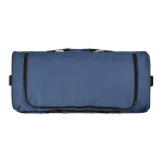 Bolsa deportiva impermeable de plástico eco con bolsillo oculto 50L color azul segunda vista de detalle