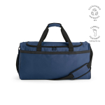 Bolsa deportiva impermeable de plástico eco con bolsillo oculto 50L color azul