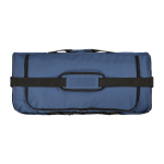 Bolsa deportiva impermeable de plástico eco con bolsillo oculto 50L color azul vista superior
