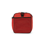 Bolsa deportiva impermeable de plástico eco con bolsillo oculto 50L color rojo segunda vista