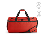 Bolsa deportiva impermeable de plástico eco con bolsillo oculto 50L color rojo