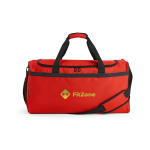 Bolsa deportiva impermeable de plástico eco con bolsillo oculto 50L color rojo