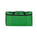 Bolsa deportiva impermeable de plástico eco con bolsillo oculto 50L color verde vista frontal