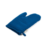 Guante de cocina con pulgar separado en algodón reciclado 220g /m2 color azul