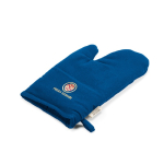 Guante de cocina con pulgar separado en algodón reciclado 220g /m2 color azul