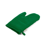 Guante de cocina con pulgar separado en algodón reciclado 220g /m2 color verde