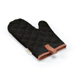 Guante de cocina robusto de algodón eco con pulgar separado 280 g/m2 color negro segunda vista