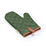 Guante de cocina robusto de algodón eco con pulgar separado 280 g/m2 color verde militar segunda vista