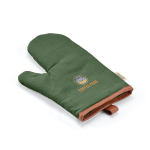 Guante de cocina robusto de algodón eco con pulgar separado 280 g/m2 color verde militar