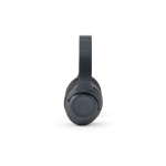 Auriculares inalámbricos con cancelación activa y micrófono con IA color gris oscuro tercera vista de detalle
