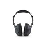 Auriculares inalámbricos con cancelación activa y micrófono con IA color gris oscuro vista de detalle
