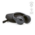Auriculares inalámbricos con cancelación activa y micrófono con IA color gris oscuro