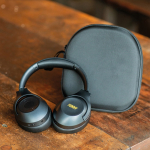 Auriculares inalámbricos con cancelación activa y micrófono con IA color gris oscuro segunda vista