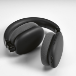Auriculares inalámbricos con cancelación de ruido y micrófono color negro segunda vista