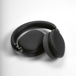 Auriculares inalámbricos con cancelación de ruido y micrófono color negro tercera vista