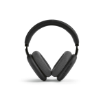 Auriculares inalámbricos con cancelación de ruido y micrófono color negro vista frontal
