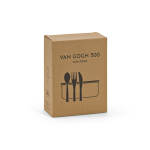 Fiambrera reutilizable de vidrio de borosilicato y bambú 480ml vista en caja