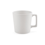 Taza de cerámica con acabado mate disponible en colores vivos 310ml color blanco