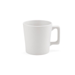 Taza de cerámica con acabado mate disponible en colores vivos 220ml color blanco