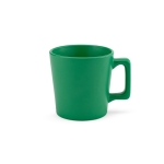 Taza de cerámica con acabado mate disponible en colores vivos 220ml color verde