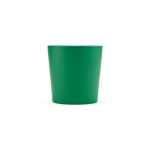 Taza de cerámica con acabado mate disponible en colores vivos 220ml color verde vista trasera