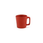 Taza de cerámica con acabado mate disponible en colores vivos 60ml color rojo