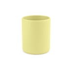 Taza de cerámica con elegante acabado mate sin asas 290ml color amarillo