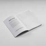 Libreta con cubierta de cáñamo y tapa flexible A5 hojas a puntos color blanco segunda vista de ambiente