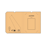Libreta con cubierta de cáñamo y tapa flexible A5 hojas a puntos