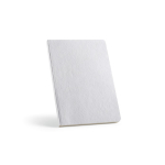 Cuaderno flexible con cubierta de algodón A5 hojas a puntos color blanco
