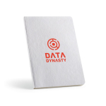 Cuaderno flexible con cubierta de algodón A5 hojas a puntos color blanco