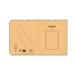 Cuaderno flexible con cubierta de algodón A5 hojas a puntos