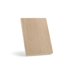 Libreta con cubierta flexible de caña de azúcar A5 hojas a puntos color amarillo