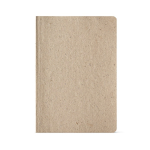 Libreta con cubierta flexible de caña de azúcar A5 hojas a puntos color amarillo vista frontal