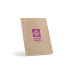 Libreta con cubierta flexible de caña de azúcar A5 hojas a puntos color amarillo