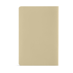 Libreta de papel piedra con páginas impermeables A5 hojas en blanco color beige vista trasera
