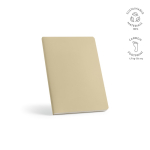 Libreta de papel piedra con páginas impermeables A5 hojas en blanco color beige