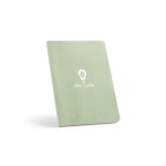 Cuaderno con tapa flexible de limoncillo hojas a puntos color verde claro