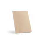 Cuaderno con cubierta de banana y espacio para fecha A5 hojas a puntos color champagne