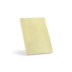Libreta con tapa blanda elaborada en parte con cáscara de maíz A5 color amarillo