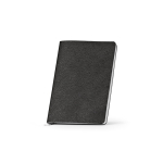Libreta con tapa flexible de cuero sintético eco A5 hojas a puntos color negro