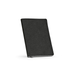 Libreta con tapa flexible de cuero sintético eco A5 hojas a puntos color negro segunda vista
