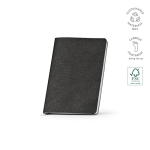 Libreta con tapa flexible de cuero sintético eco A5 hojas a puntos color negro