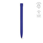 Bolígrafo de aluminio reciclado con pulsación magnética tinta negra color azul marino