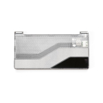 Powerbank de plástico reciclado con pantalla LED 10.000 mAh color negro vista frontal