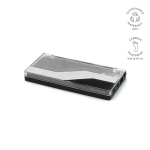 Powerbank de plástico reciclado con pantalla LED 10.000 mAh color negro